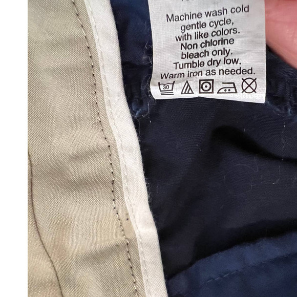 J Crew Chino Broken-in Shorts in Blue Pockets Size 10 - Picture 5 of 5